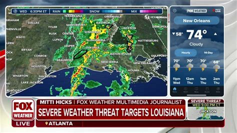 Overnight Severe Weather Brings Flooding Threat To Louisiana Latest Weather Clips Fox Weather