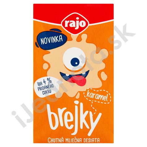 Rajo Brejky Karamel 250 ml COOP Jednota LC Sever veľkoobchod