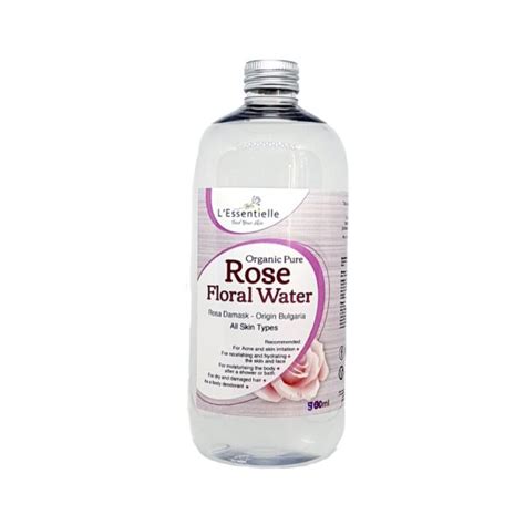 Pure Organic Rose Hydrosol Water 500ml Refill Bottle Lessentielle