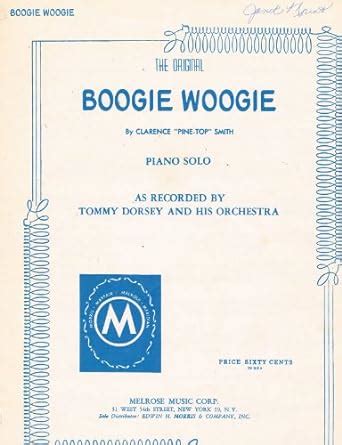 The Original Boogie Woogie By Clarence Pine Top Smith Piano Solo