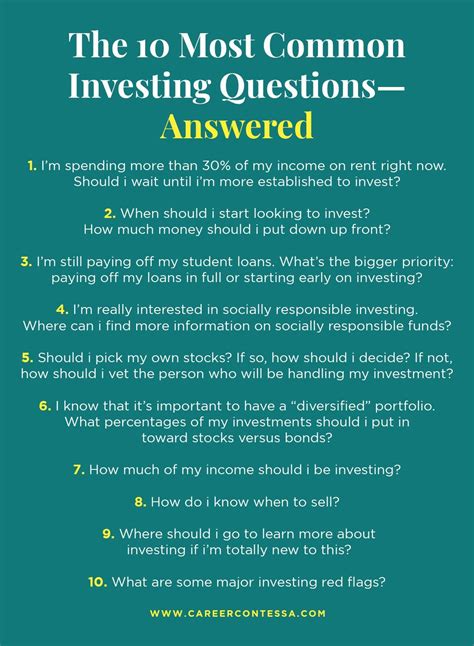 Got Burning Questions About Investing Are You Too Embarrassed To Ask Them Here’s Some Answers