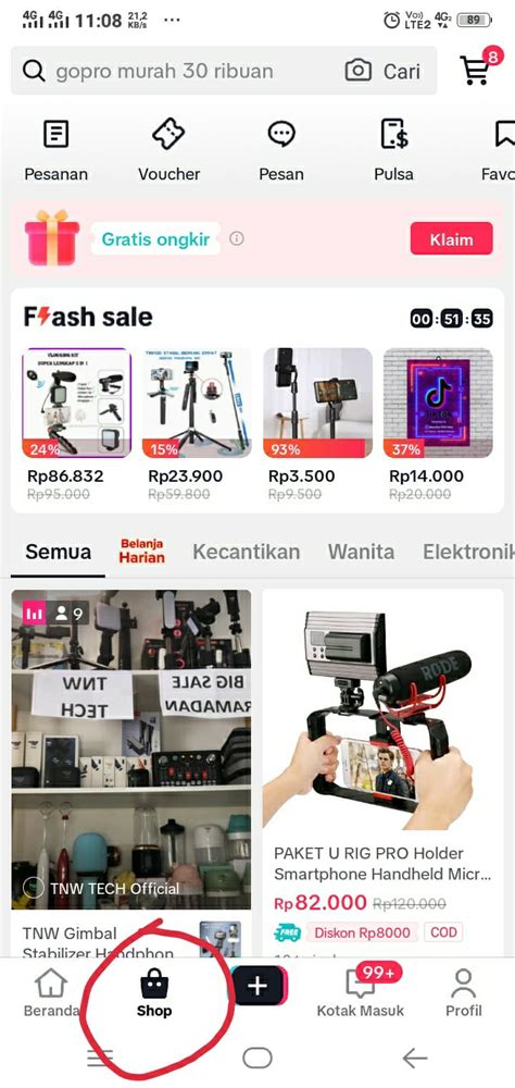 Cara Melihat Pesanan Di Tiktok Ketika Pembelian Produk Enter In