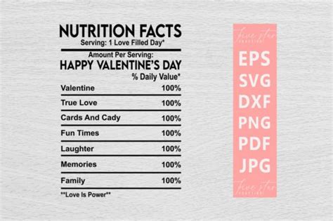 Nutrition Facts Svg Graphic By Five Star Crafting · Creative Fabrica