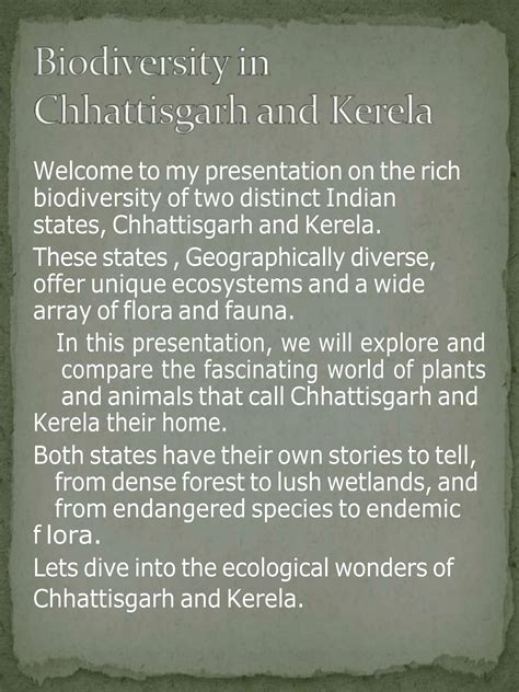 Compare The Flora And Fauna Of Kerala And Chhattisgarh