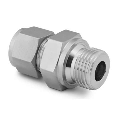 Stainless Steel Swagelok Tube Fitting Male Connector 12 In Tube Od