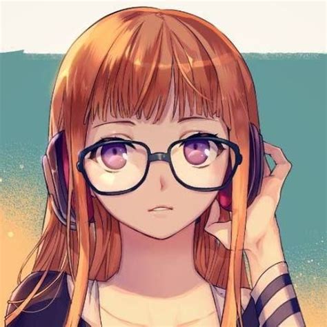 Glasses Ginger Red Hair Headphones Girl Long Hair Girl With