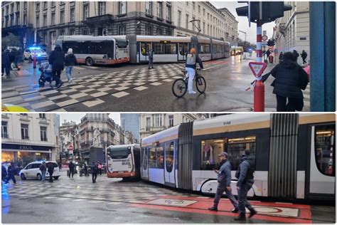 Collision Entre Deux Véhicules De La Stib Au Centre De Bruxelles Le
