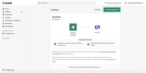 Conectar mi tienda en línea de Shopify Ayuda Skydropx Colombia 2025