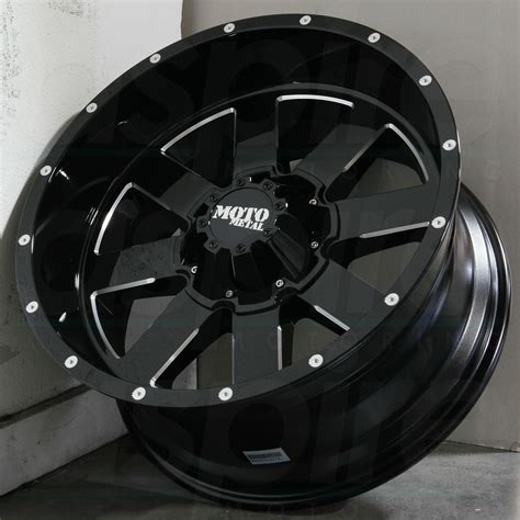 18x10 Moto Metal MO962 5x5 5x5 5 24 Black Milled Wheels Rims Set 4