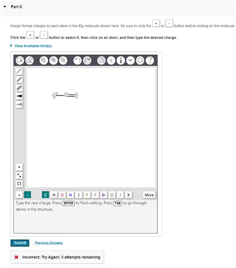 Solved Assign Formal Charges To Each Atom In The O Molecule Chegg