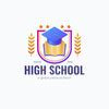 Design high school logo vector free download