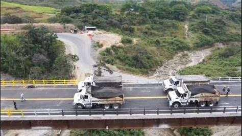 Vídeo Así fue la prueba de carga sobre el nuevo puente en la vía