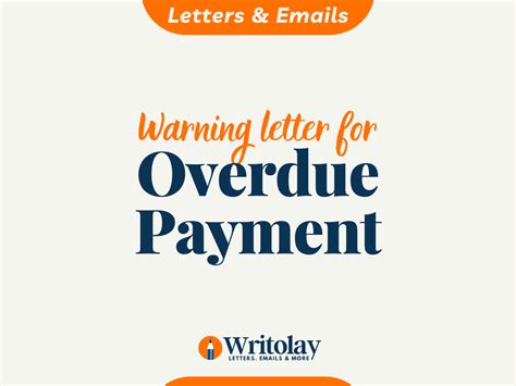 Overdue Payment Warning Letter Template