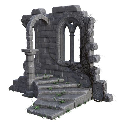 Download Ruins Stone Wall Royalty Free Stock Illustration Image