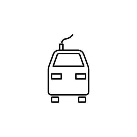 train front view outline vector icon 22762726 Vector Art at Vecteezy