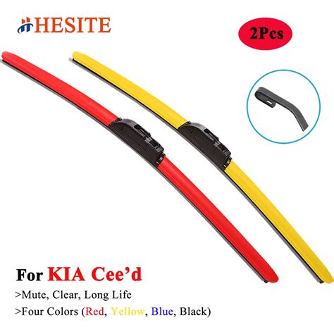 Hesite Colorful Windshield Wiper Blades For Kia Ceed Ed Jd Ce Hatchback