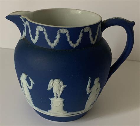 Wedgwood Dark Blue Jasperware Pitcher At Stdibs Dark Blue Wedgewood