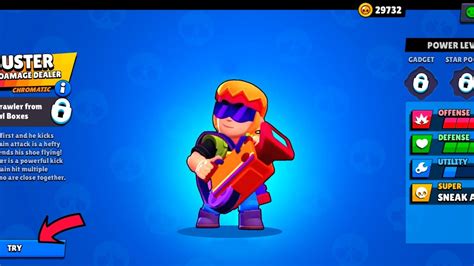 Trying New Brawler Buster Brawl Stars Youtube