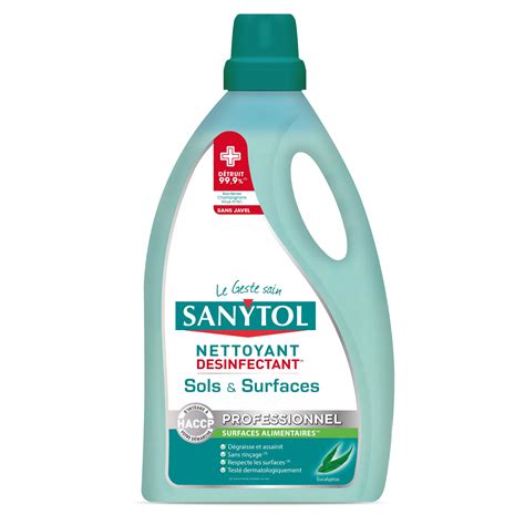 Nettoyant D Sinfectant Surfaces Et Sols Eucalyptus Sanytol L Leroy