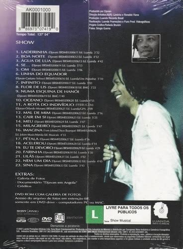 Dvd Lacrado Djavan Milagreiro Ao Vivo Original Raridade Frete Gr Tis