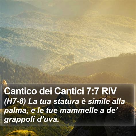 Cantico Dei Cantici Riv H La Tua Statura Simile Alla Palma