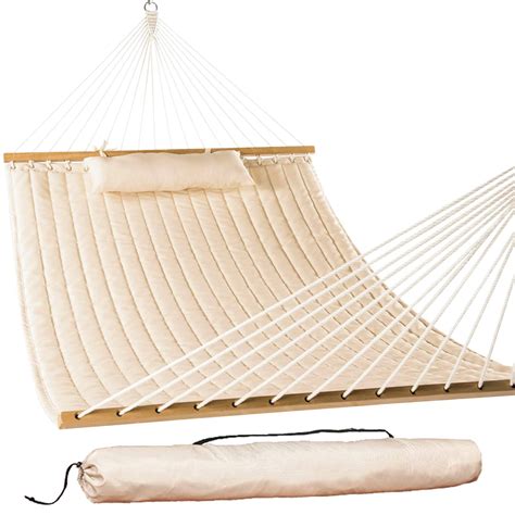 Lazy Daze Classic Hammocks Double Quilted Fabric Swing With Pillow