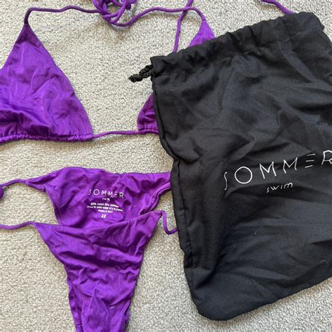 Purple Sommer Swim Bikini Set Perfect Condition Depop