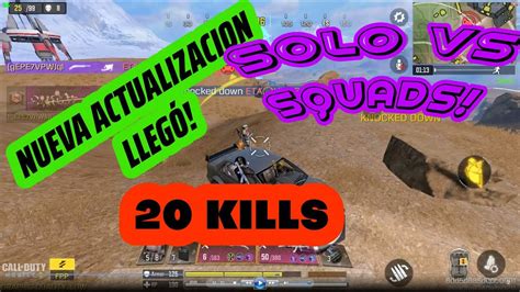 Kills En Solo Vs Squads Nueva Actualizacion Callofdutymobile