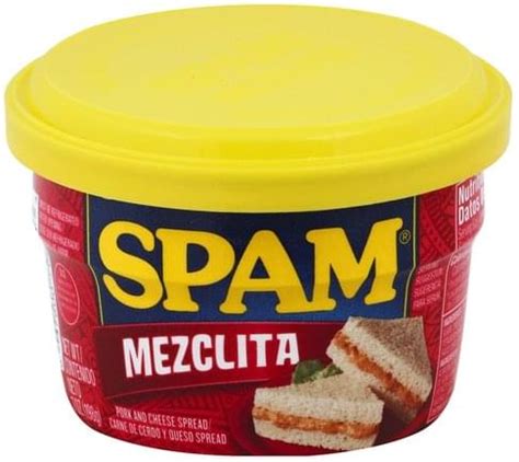 Spam Mezclita Pork and Cheese Spread - 7 oz, Nutrition Information | Innit