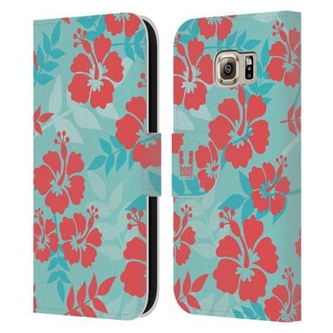 Head Case Designs Hawaiian Patterns Leather Book Case For Samsung Phones 1 Ebay