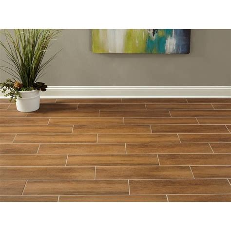 Carson Walnut Wood Plank Ceramic Tile Wood Ceramic Tiles Ceramic