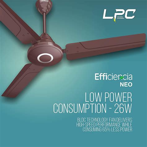 Buy Havells Efficiencia Neo 120cm Sweep 3 Blade Ceiling Fan BLDC Motor