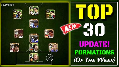 All Unique Formations Update In Efootball Mobile New Formations