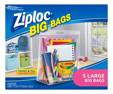 Bolsa Grande De Cierre Doble Ziploc Dw65676 Transparente MercadoLibre