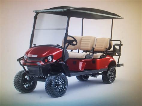 2023 E Z Go Express L6 Six Passenger Gas Golf Cart Prestige Golf Cars