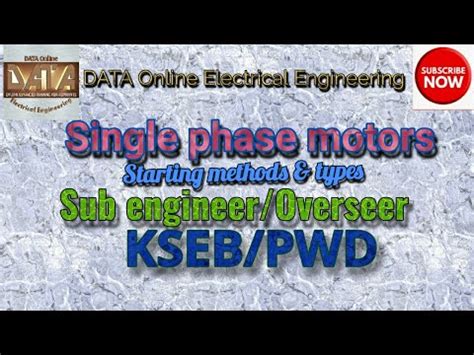 Kseb Sub Engineer Overseer Pwd Online Coaching Classes Single Phase