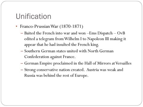 Ppt German Unification Powerpoint Presentation Free Download Id