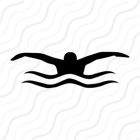 Swim SVG Swimming Svg Swimmer Silhouette Svg Swimmer SVG Cut Table