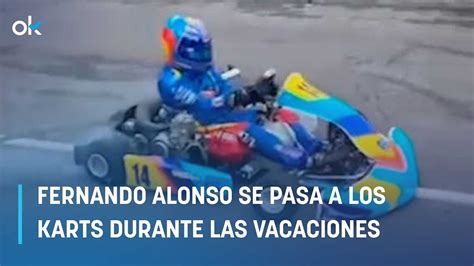 Est Loco As Se Lo Pasa Fernando Alonso En Los Karts Durante Sus