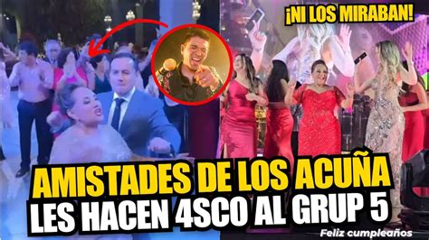 Grupo 5 CANTÓ en fiesta de la madre de Richard Acuña pero invitados