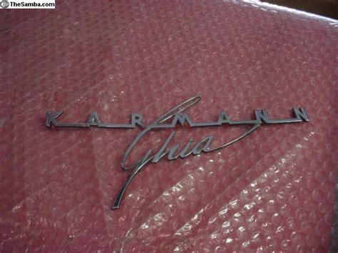 TheSamba VW Classifieds Karmann Ghia Rear Engine Lid Script