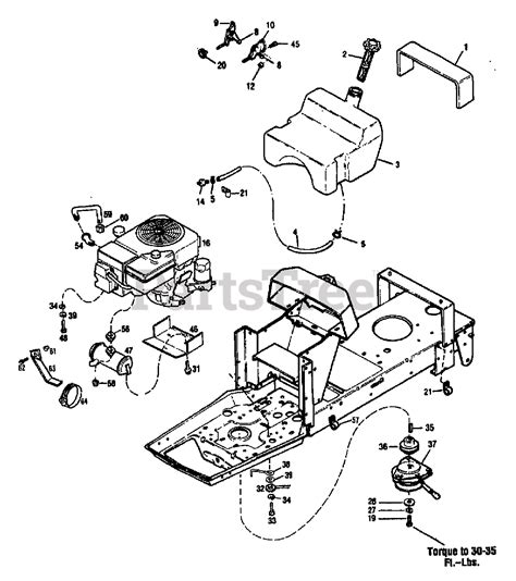 Troy Bilt 13064 Troy Bilt Hydro Suburban Lawn Tractor Sn 130640100101 And Above Engine