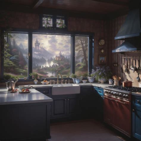 castle kitchen stock  images  backgrounds