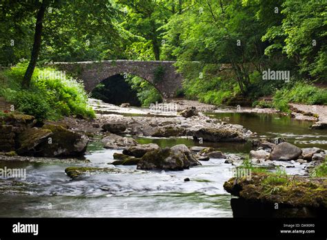 Stone Bridge Over Walden Beck At West Burton Wensleydale Yorkshire