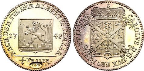 Braunschweig Wolfenbüttel 1 4 Taler Albertustaler 1748 Karl 1735 1780