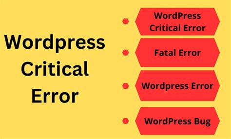 Fix Wordpress Critical Error Wordpress Error And Fix Website Error