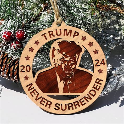 Donald Trump Mugshot Ornament Trump Christmas Tree Ornaments Neve