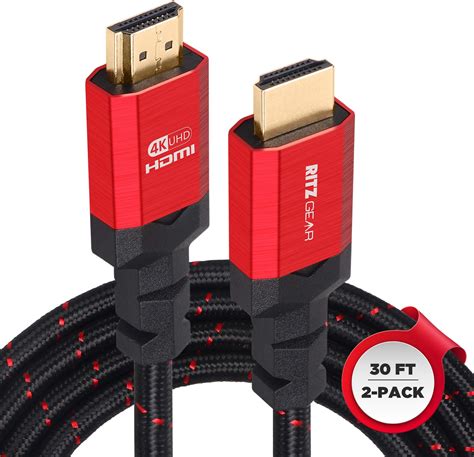 Soonsoonic 4k Hdmi Cable 30 Ft 18gbps Ultra High Speed Hdmi 20 Cable 4k60hz Hdr