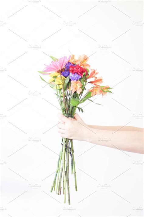 Hands Holding Flowers - Colorful ~ Nature Photos ~ Creative Market