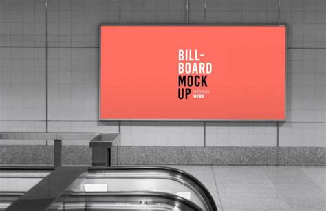 Premium Psd Billboard Mockup In Subway Or Metro Station